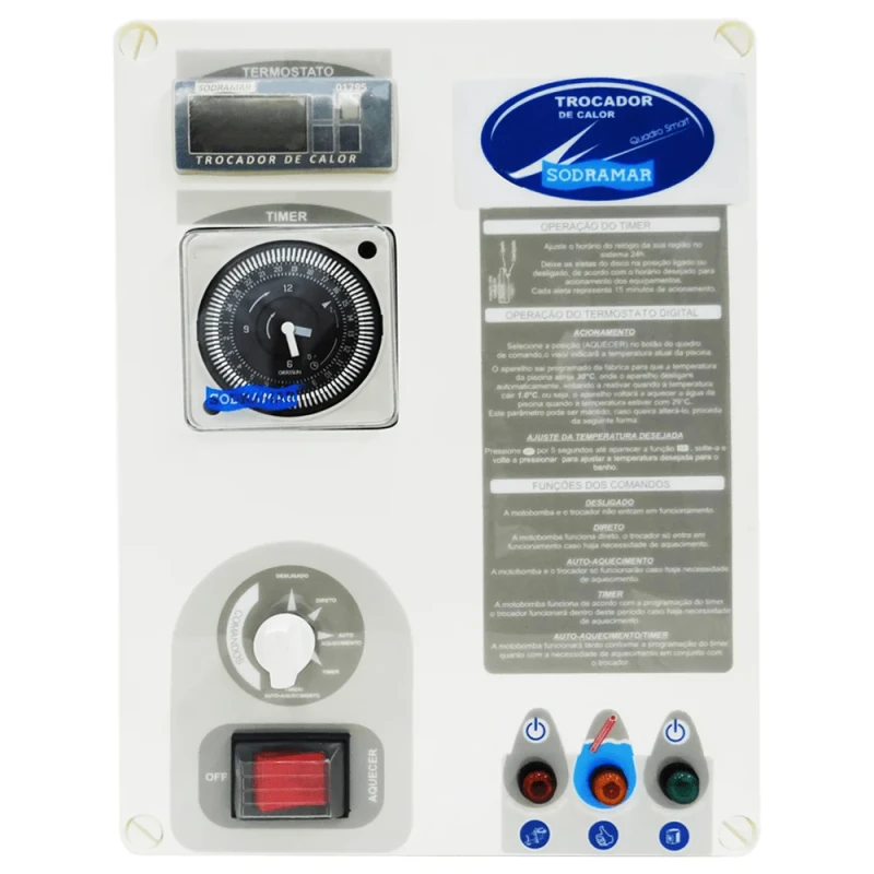QUADRO DE COMANDO DIGITAL SMART PARA TROCADOR DE CALOR YES - SODRAMAR