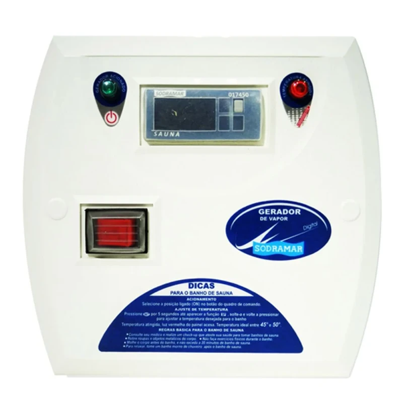 QUADRO DE COMANDO DIGITAL PARA SAUNA A VAPOR UNIVERSAL E STEAM INOX 6KW E 9KW